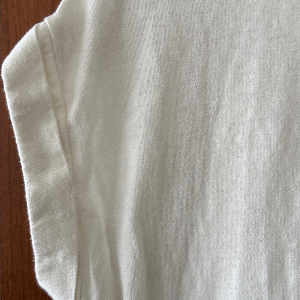Frank And Oak Cream Short Sleeve Tee - Picture 5 of 5